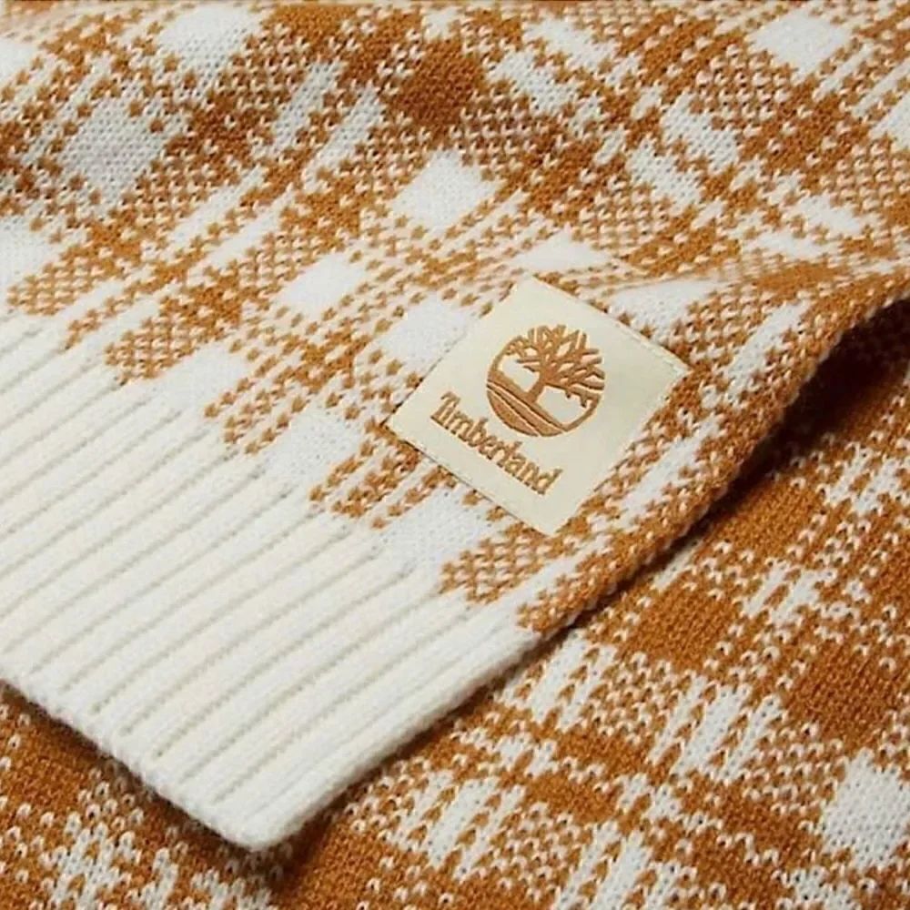 NWT Timberland Cream/white Scarf - Picture 4 of 5